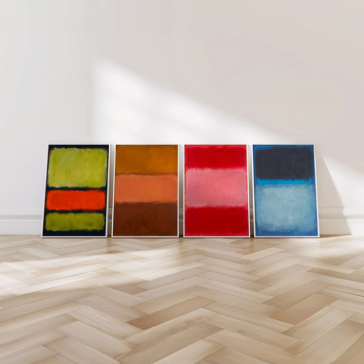 Gallery Wall Prints Mark Rothko Inspired Set of 4 wall - art - picture - poster