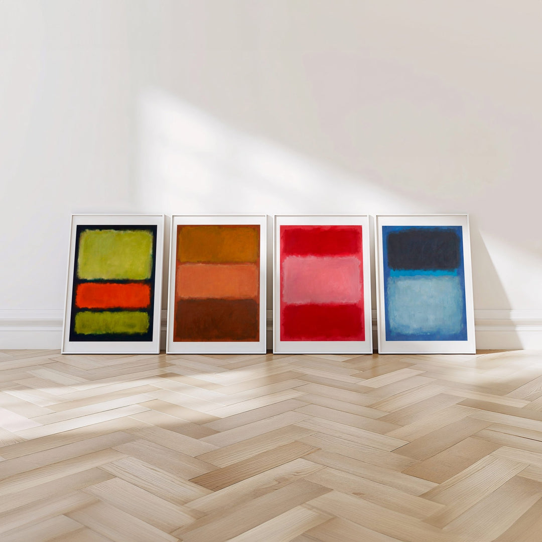 Gallery Wall Prints Mark Rothko Inspired Set of 4 wall - art - picture - poster