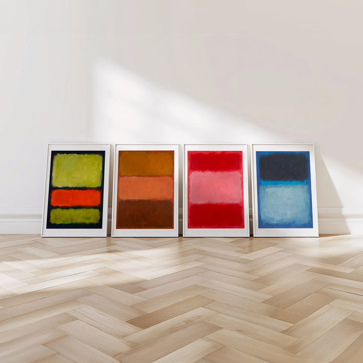 Gallery Wall Prints Mark Rothko Inspired Set of 4 wall - art - picture - poster