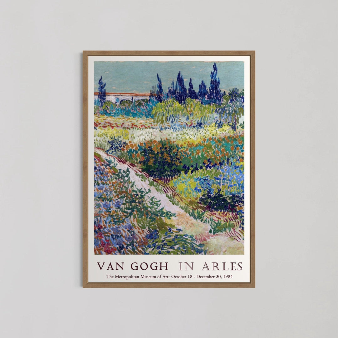 Garden At Arles Wall Art by Vincent van Gogh - Style My Wall,frame