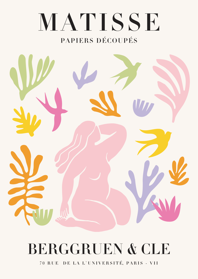 Garden of Cut Outs by Matisse,frame