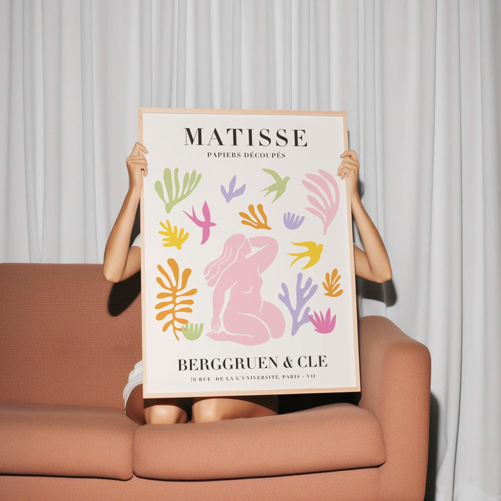 Garden of Cut Outs by Matisse,livingroom,timber border