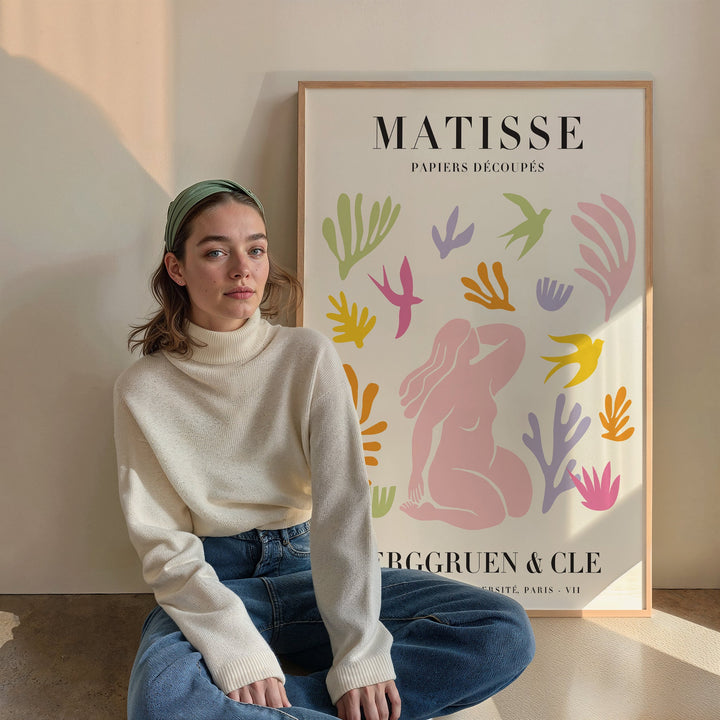 Garden of Cut Outs by Matisse,livingroom,timber border