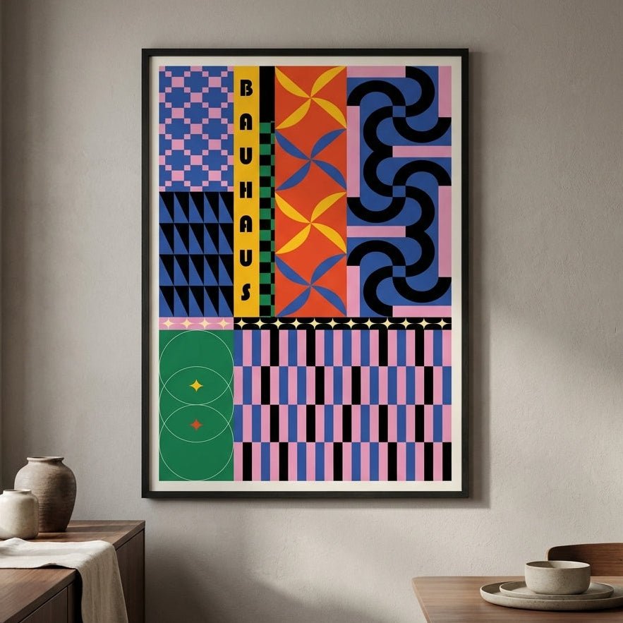 Geometric Rhapsody by Bauhaus wall - art - picture - poster