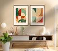 Geometric Series of Colours Abstract Set of 2