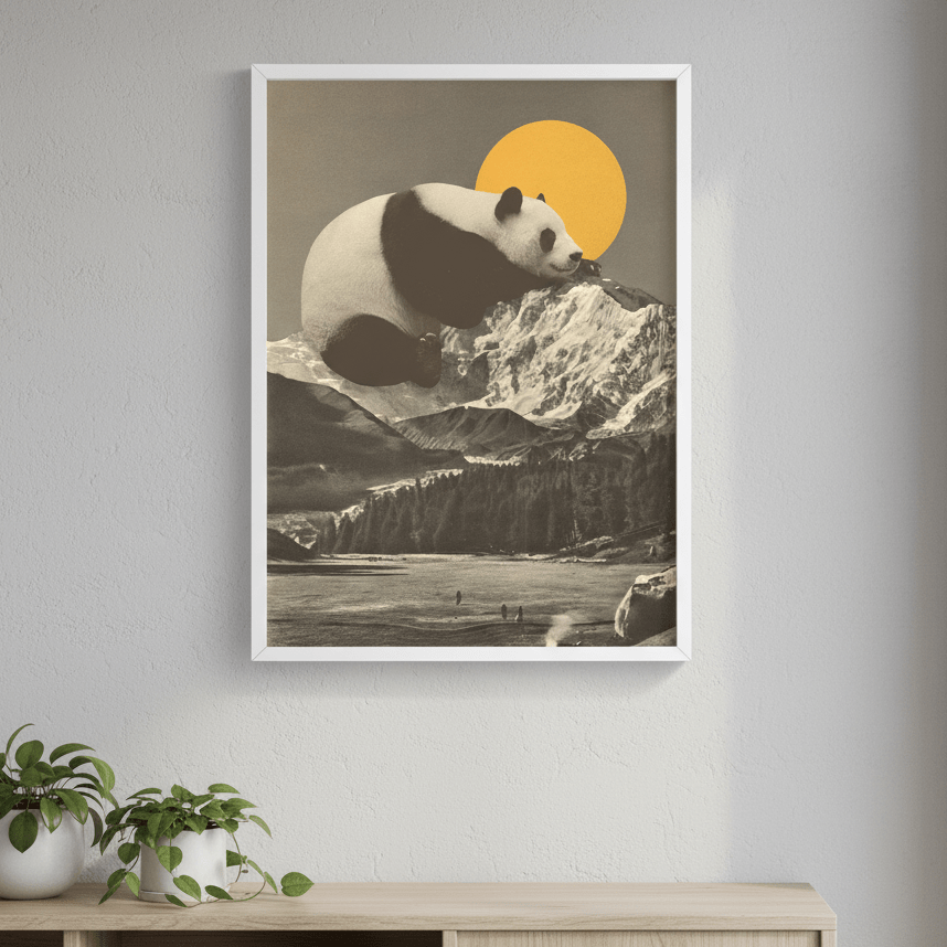 Giant Panda Nap by Florent Bodart wall - art - picture - poster