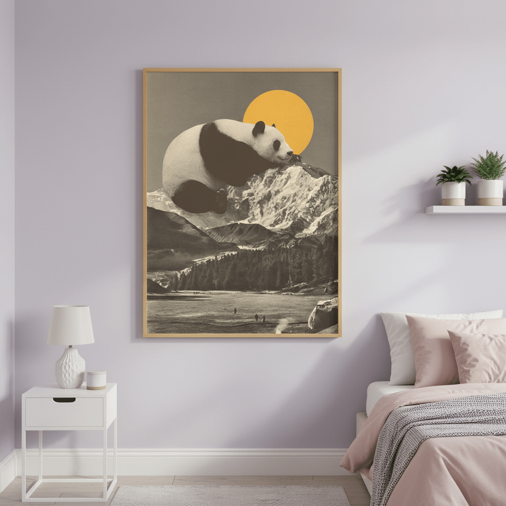 Giant Panda Nap by Florent Bodart wall - art - picture - poster