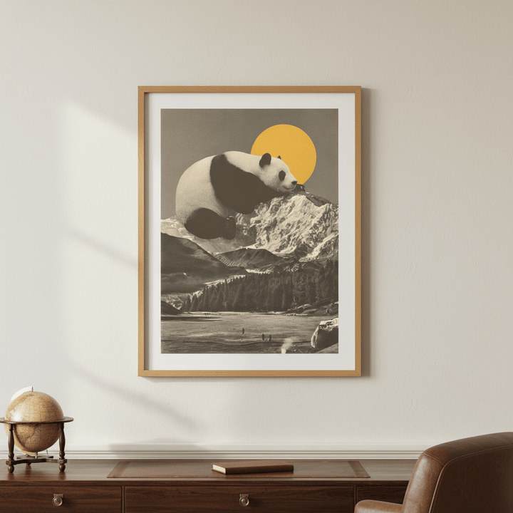 Giant Panda Nap by Florent Bodart wall - art - picture - poster
