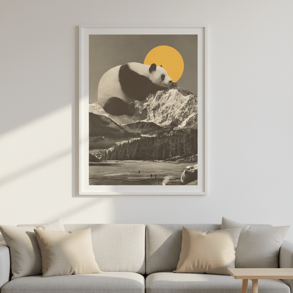 Giant Panda Nap by Florent Bodart wall - art - picture - poster
