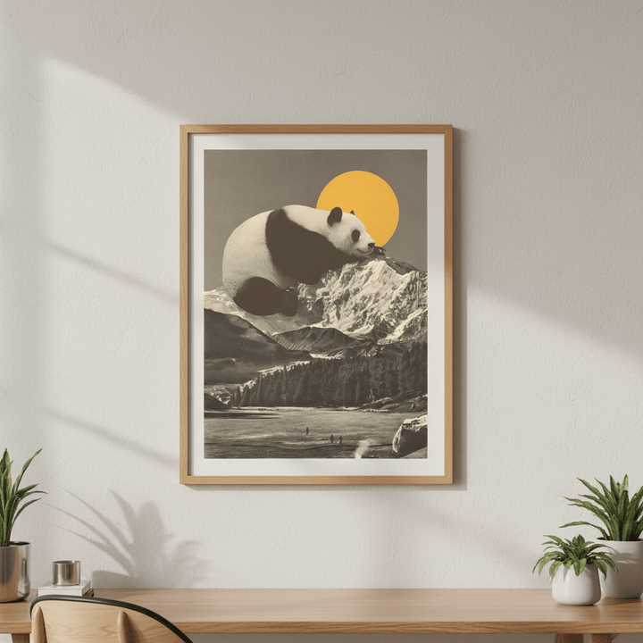 Giant Panda Nap by Florent Bodart wall - art - picture - poster