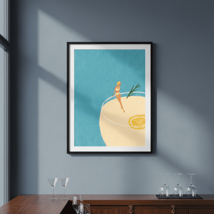 Gin and Tonic Girl by Henry Rivers wall - art - picture - poster