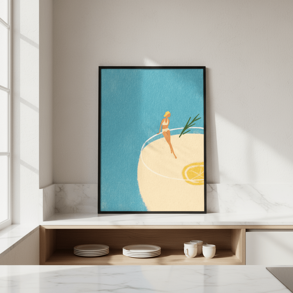 Gin and Tonic Girl by Henry Rivers wall - art - picture - poster
