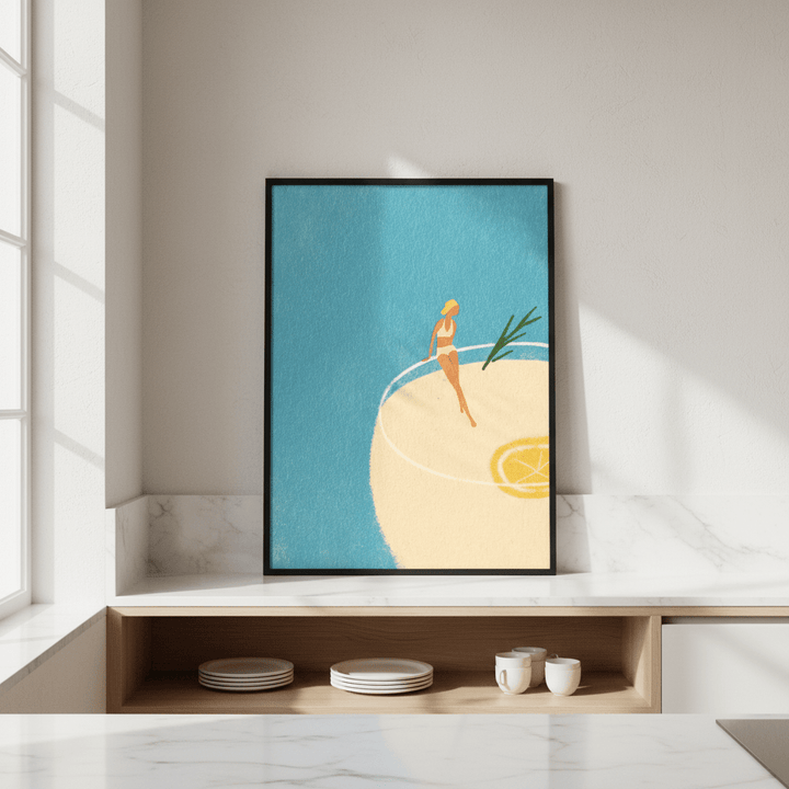 Gin and Tonic Girl by Henry Rivers wall - art - picture - poster
