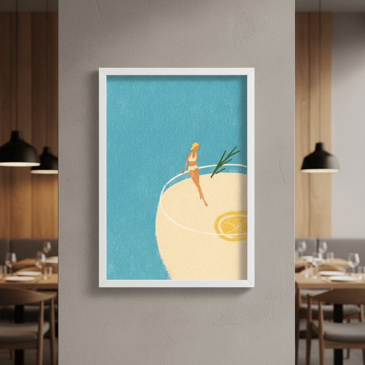 Gin and Tonic Girl by Henry Rivers wall - art - picture - poster