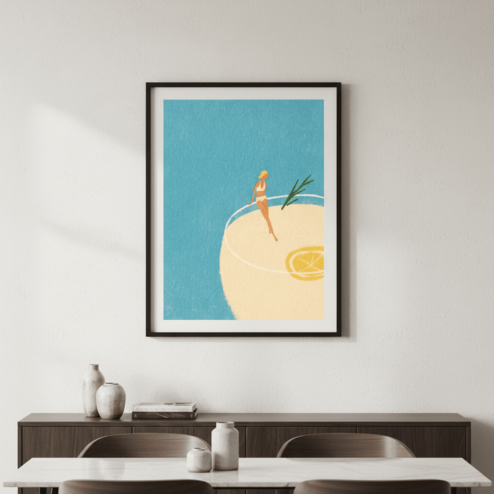 Gin and Tonic Girl by Henry Rivers wall - art - picture - poster