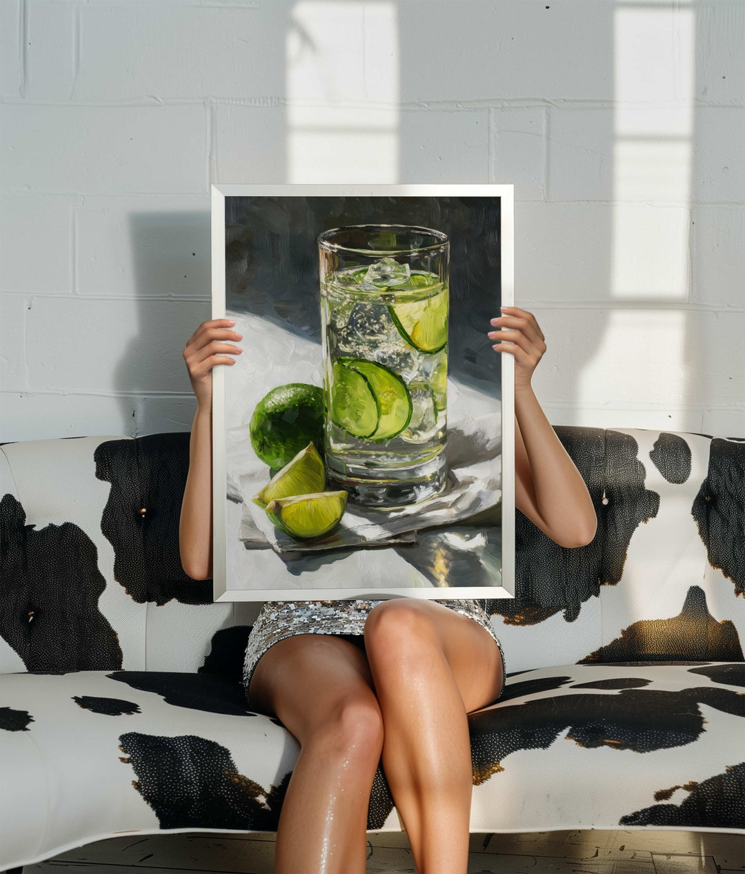 Gin and Tonic Oil Paining Illustration wall - art - picture - poster