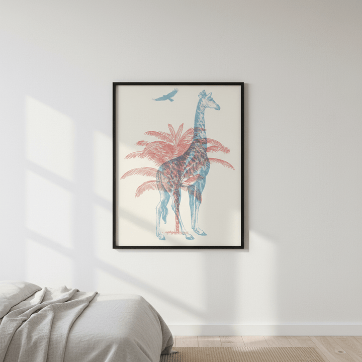 Giraffe by Florent Bodart wall - art - picture - poster