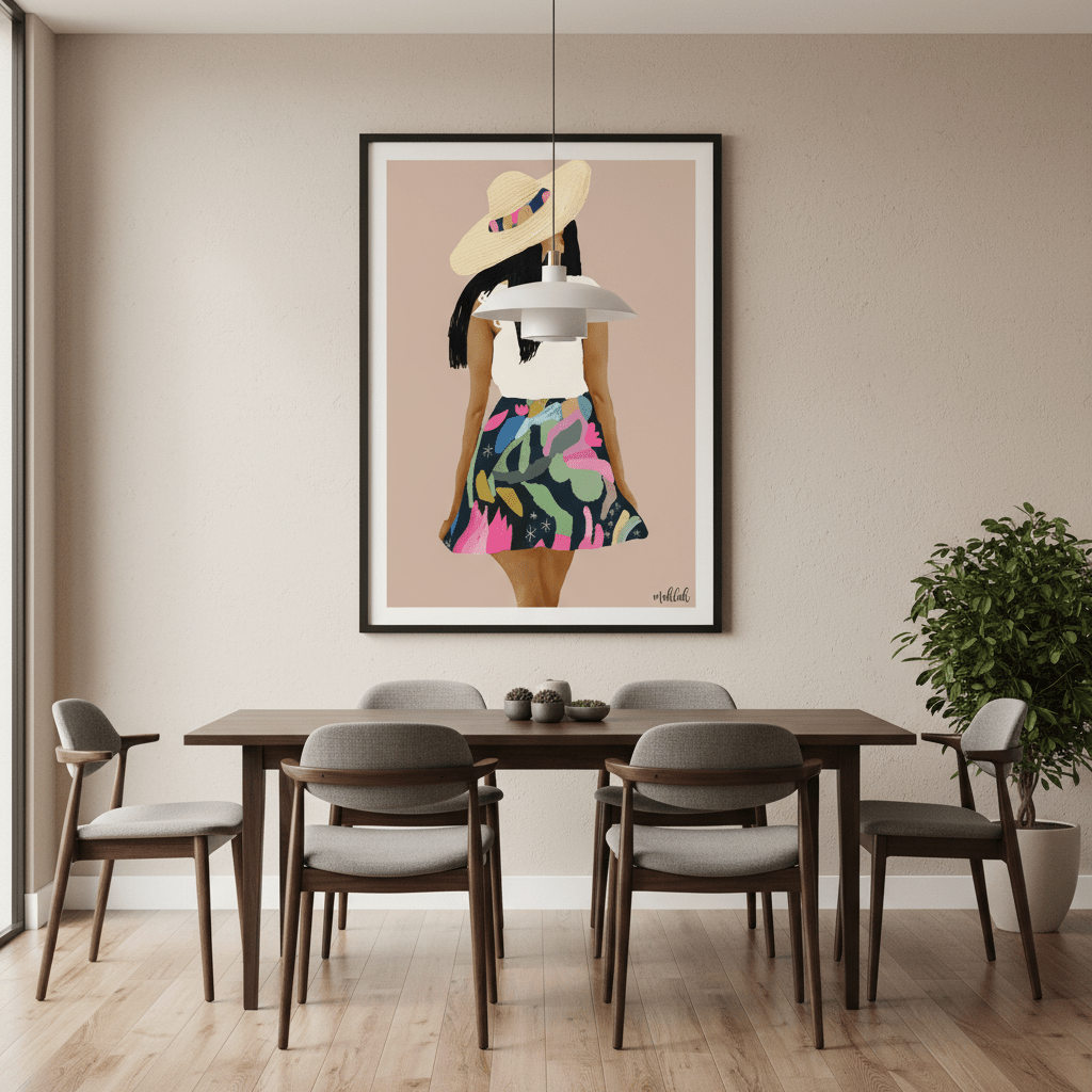 Girl in a Skirt by Inkheart Designs wall - art - picture - poster