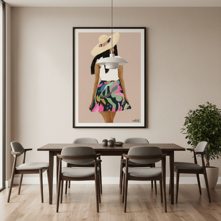 Girl in a Skirt by Inkheart Designs wall - art - picture - poster