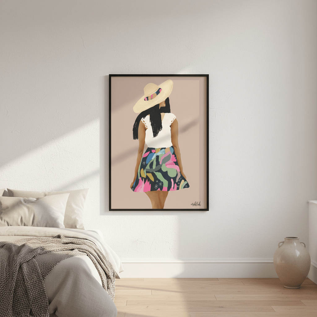 Girl in a Skirt by Inkheart Designs wall - art - picture - poster