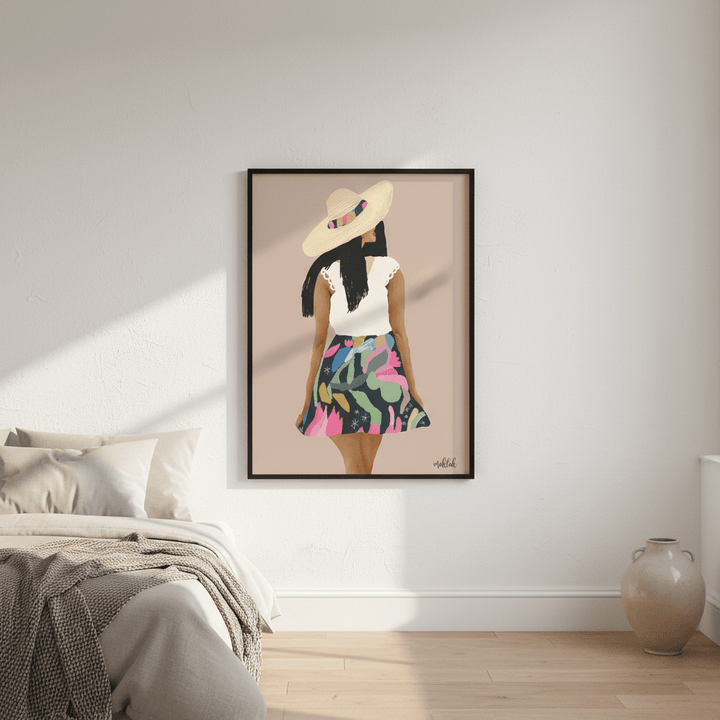 Girl in a Skirt by Inkheart Designs wall - art - picture - poster