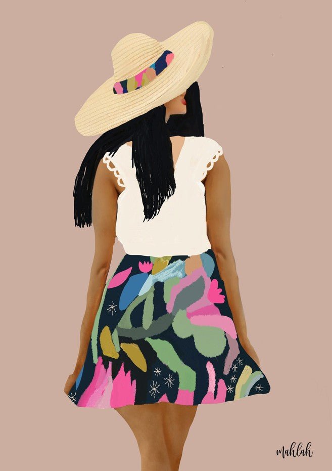 Girl in a Skirt by Inkheart Designs