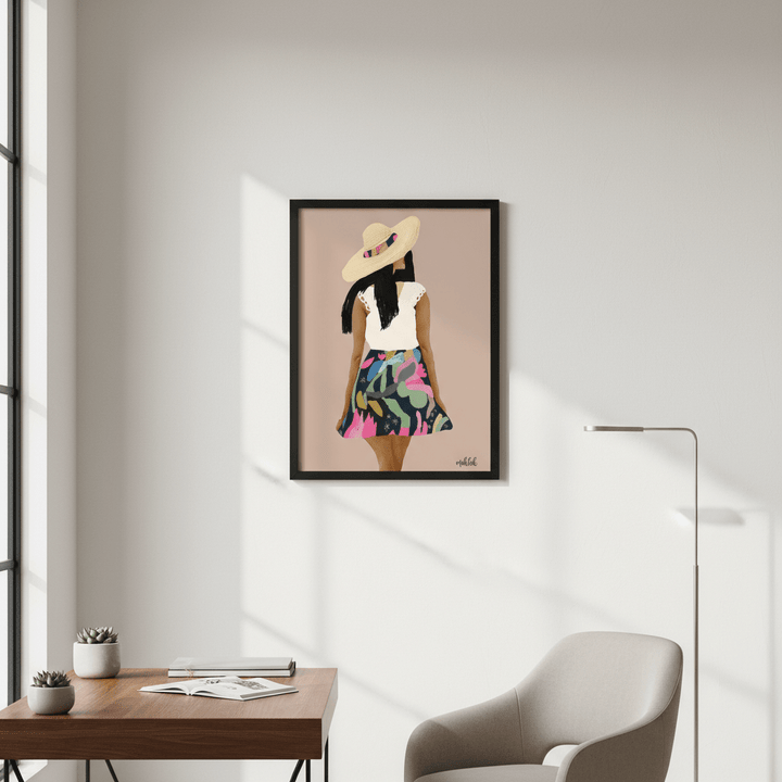 Girl in a Skirt by Inkheart Designs wall - art - picture - poster