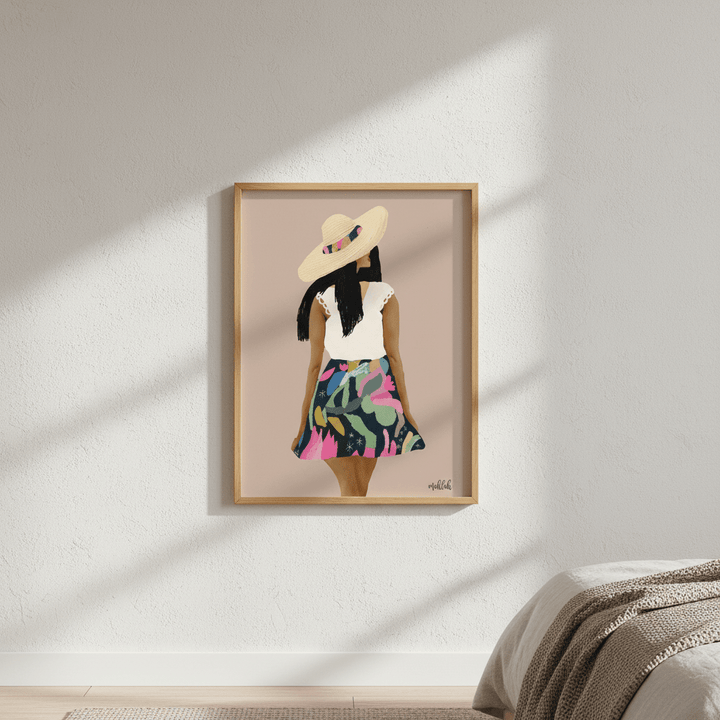Girl in a Skirt by Inkheart Designs wall - art - picture - poster