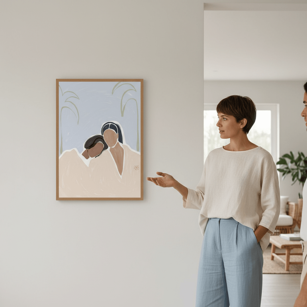 Girlfriends by Ivy Green Illustrations wall - art - picture - poster