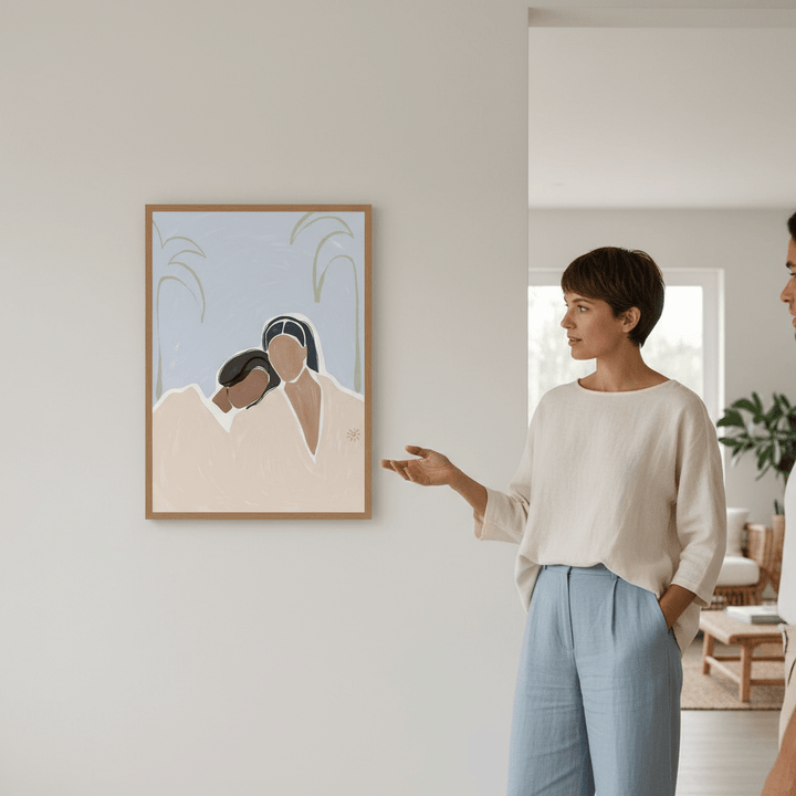 Girlfriends by Ivy Green Illustrations wall - art - picture - poster