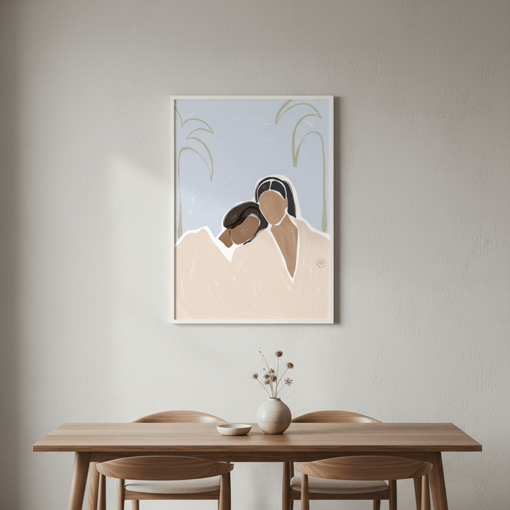 Girlfriends by Ivy Green Illustrations wall - art - picture - poster