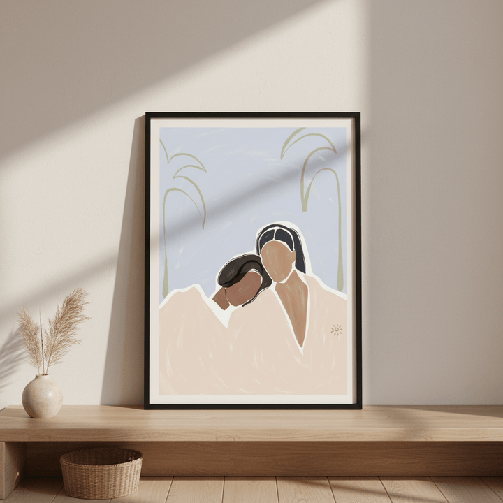 Girlfriends by Ivy Green Illustrations wall - art - picture - poster