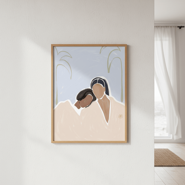 Girlfriends by Ivy Green Illustrations wall - art - picture - poster