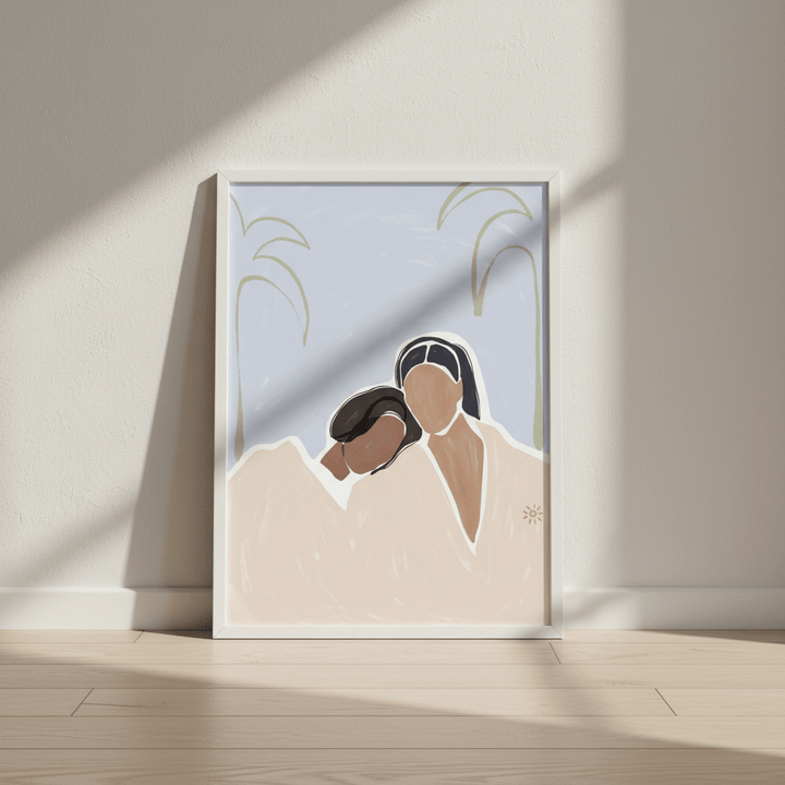 Girlfriends by Ivy Green Illustrations wall - art - picture - poster