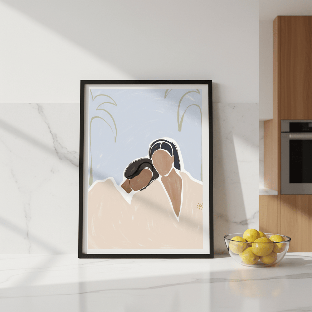 Girlfriends by Ivy Green Illustrations wall - art - picture - poster