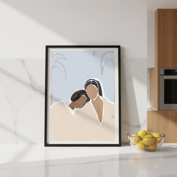 Girlfriends by Ivy Green Illustrations wall - art - picture - poster