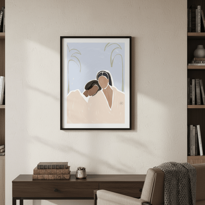 Girlfriends by Ivy Green Illustrations wall - art - picture - poster