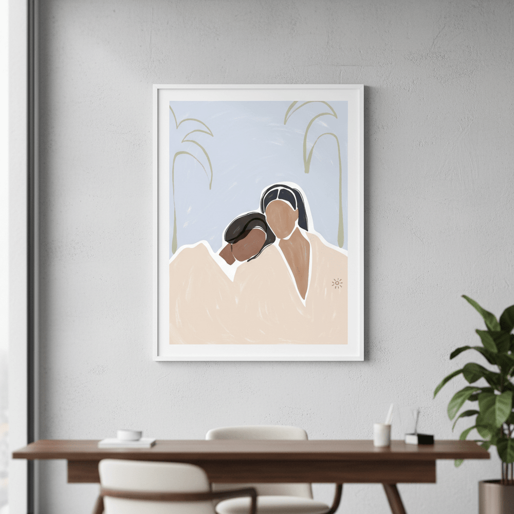 Girlfriends by Ivy Green Illustrations wall - art - picture - poster
