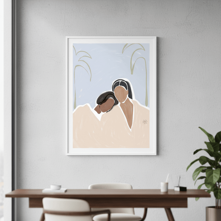 Girlfriends by Ivy Green Illustrations wall - art - picture - poster