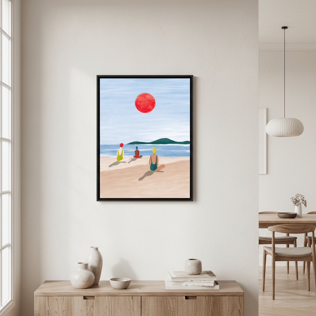 Girls at the Beach by Bea Muller wall - art - picture - poster