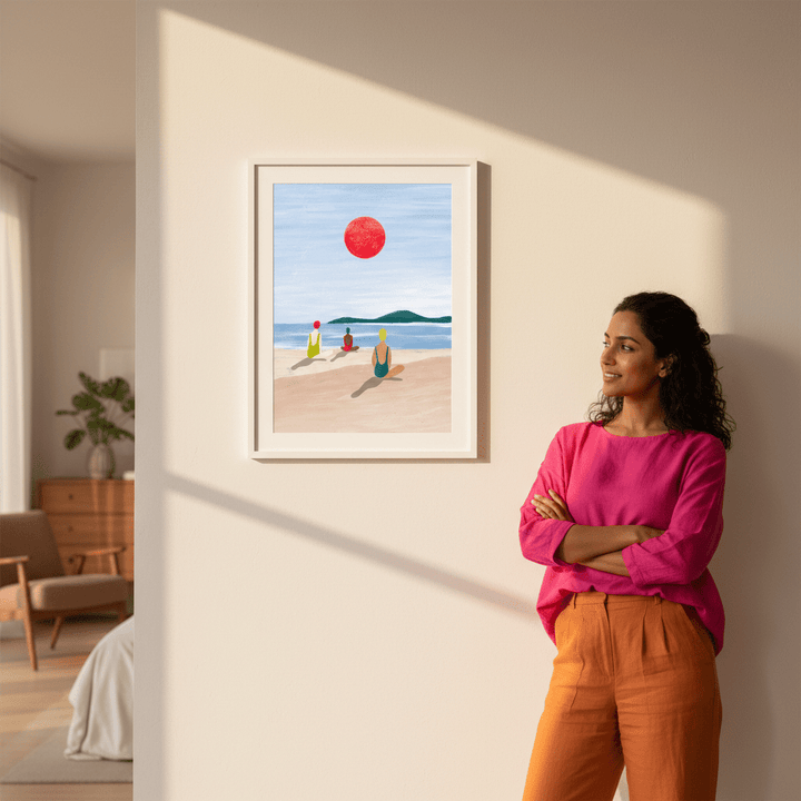Girls at the Beach by Bea Muller wall - art - picture - poster