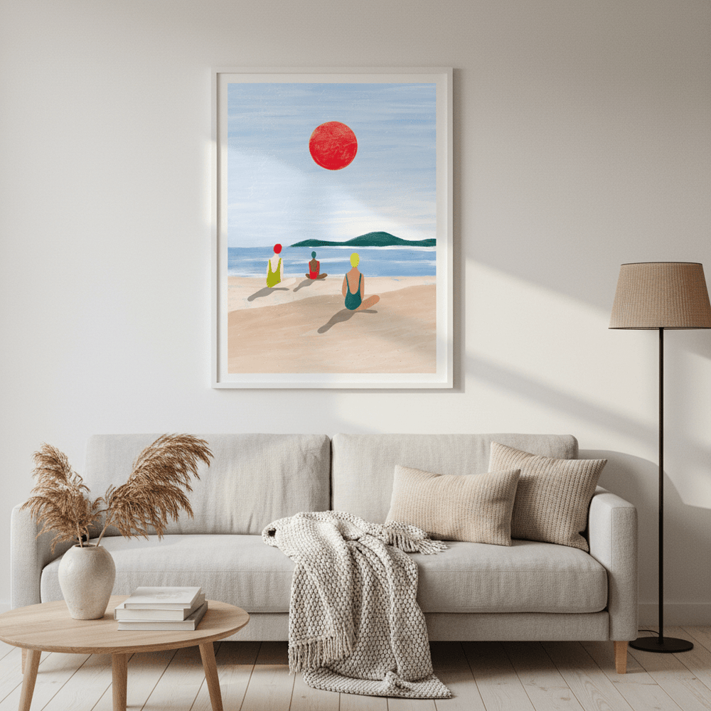 Girls at the Beach by Bea Muller wall - art - picture - poster
