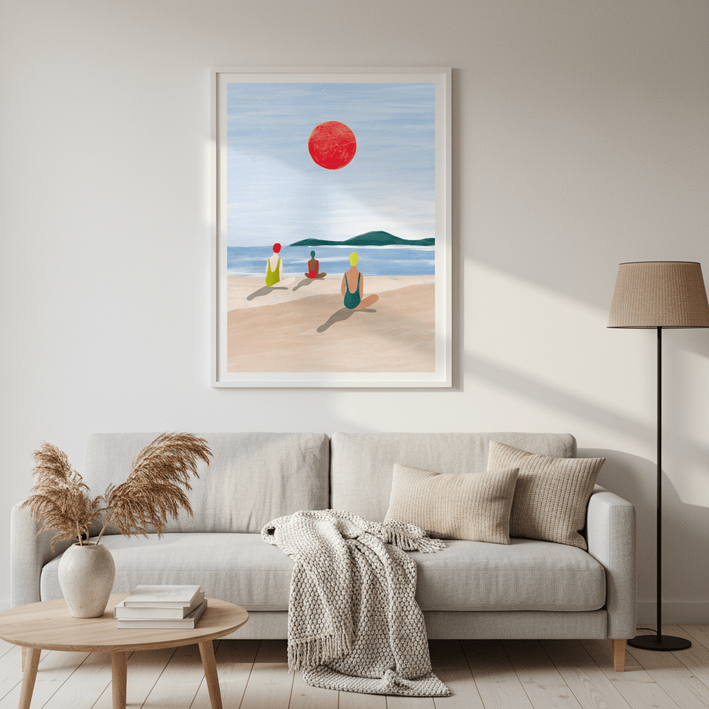 Girls at the Beach by Bea Muller wall - art - picture - poster