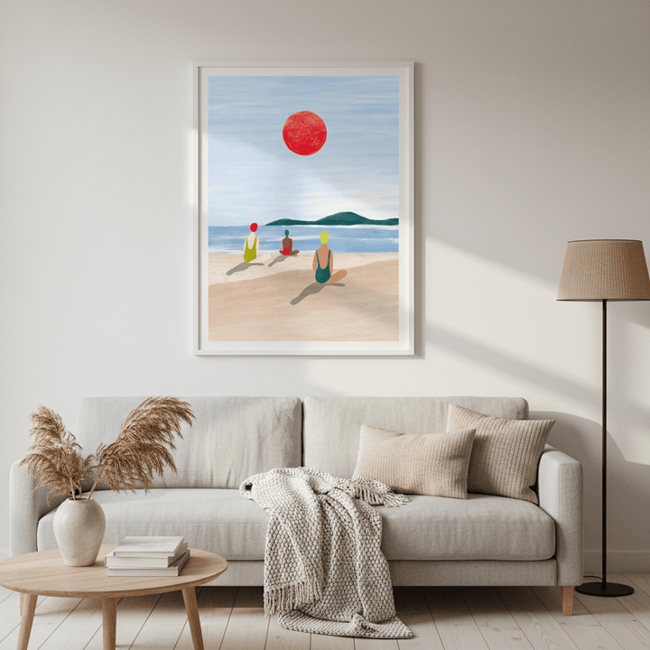 Girls at the Beach by Bea Muller wall - art - picture - poster