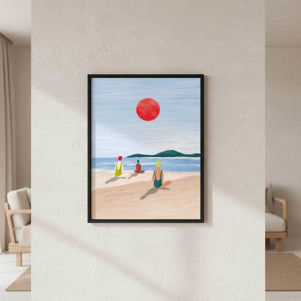 Girls at the Beach by Bea Muller wall - art - picture - poster