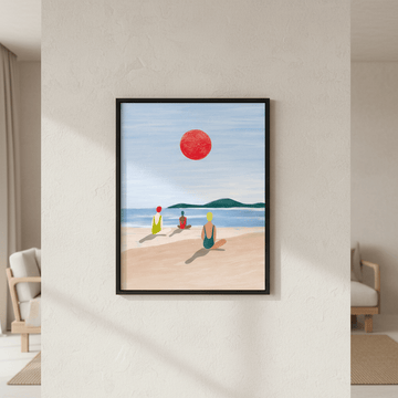 Girls at the Beach by Bea Muller wall - art - picture - poster