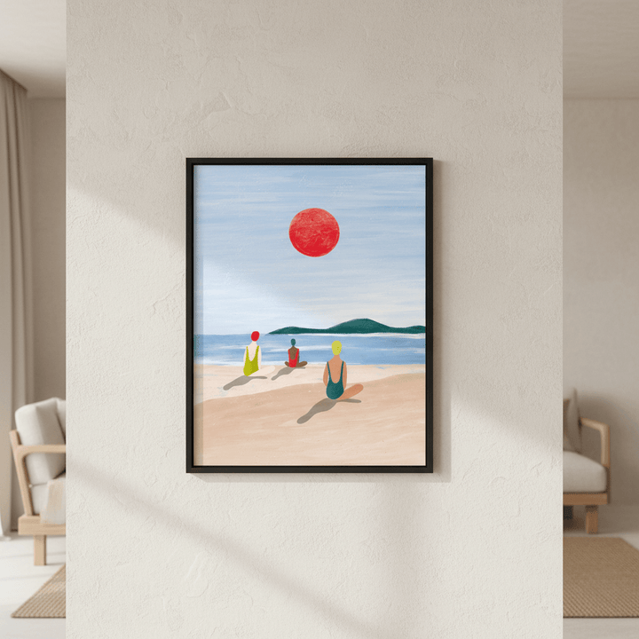 Girls at the Beach by Bea Muller wall - art - picture - poster