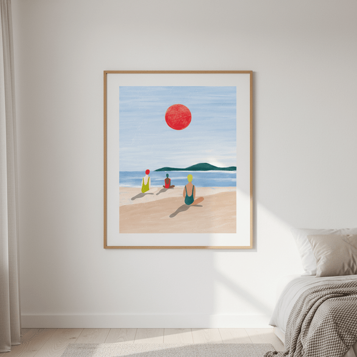 Girls at the Beach by Bea Muller wall - art - picture - poster