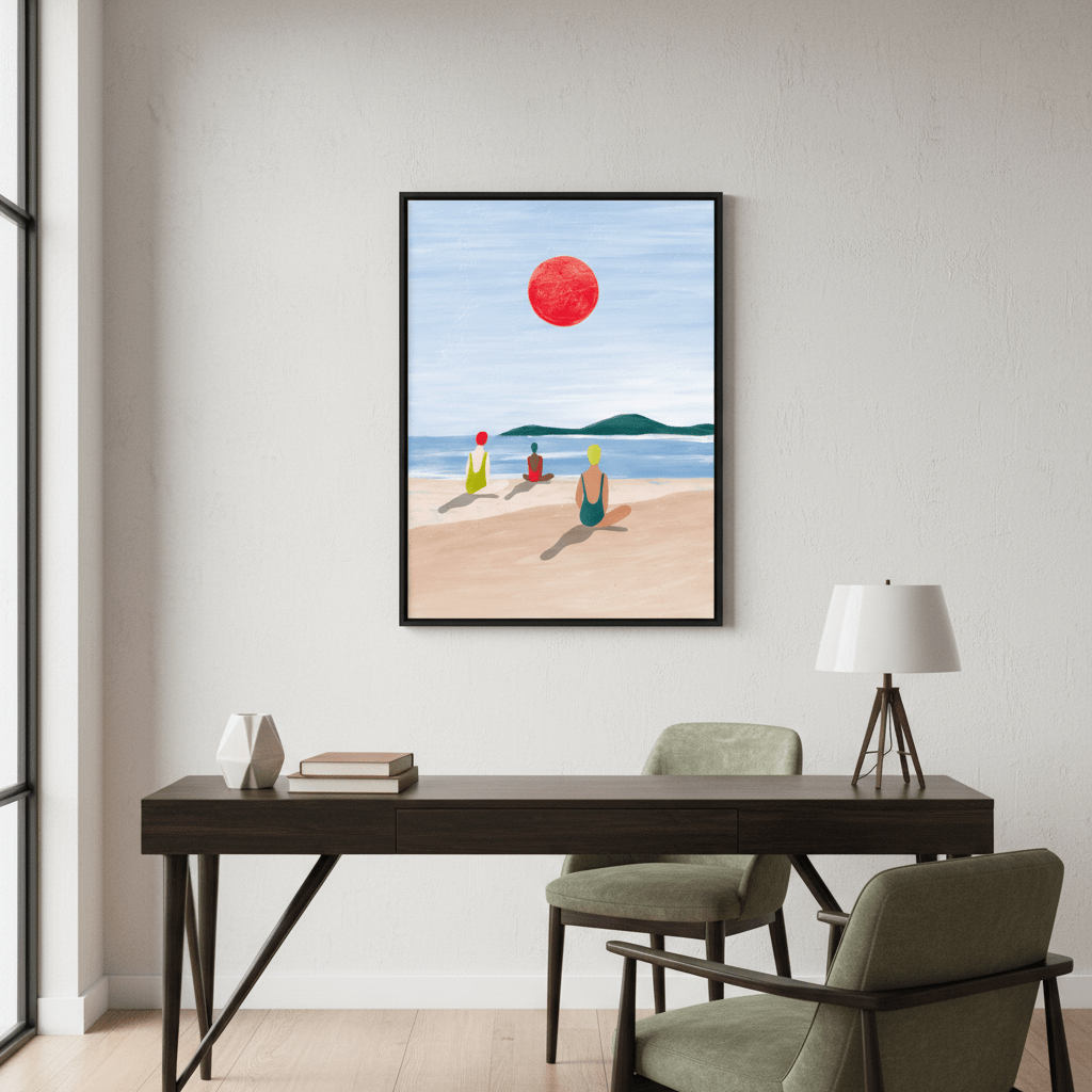 Girls at the Beach by Bea Muller wall - art - picture - poster