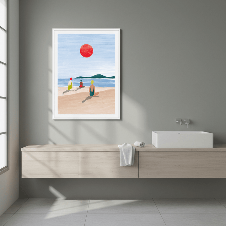 Girls at the Beach by Bea Muller wall - art - picture - poster